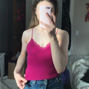 bright pink tank